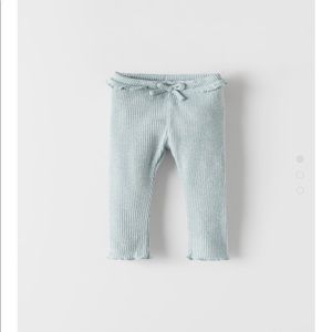 NWT Zara Baby Soft Ribbed Leggings 3-6 months